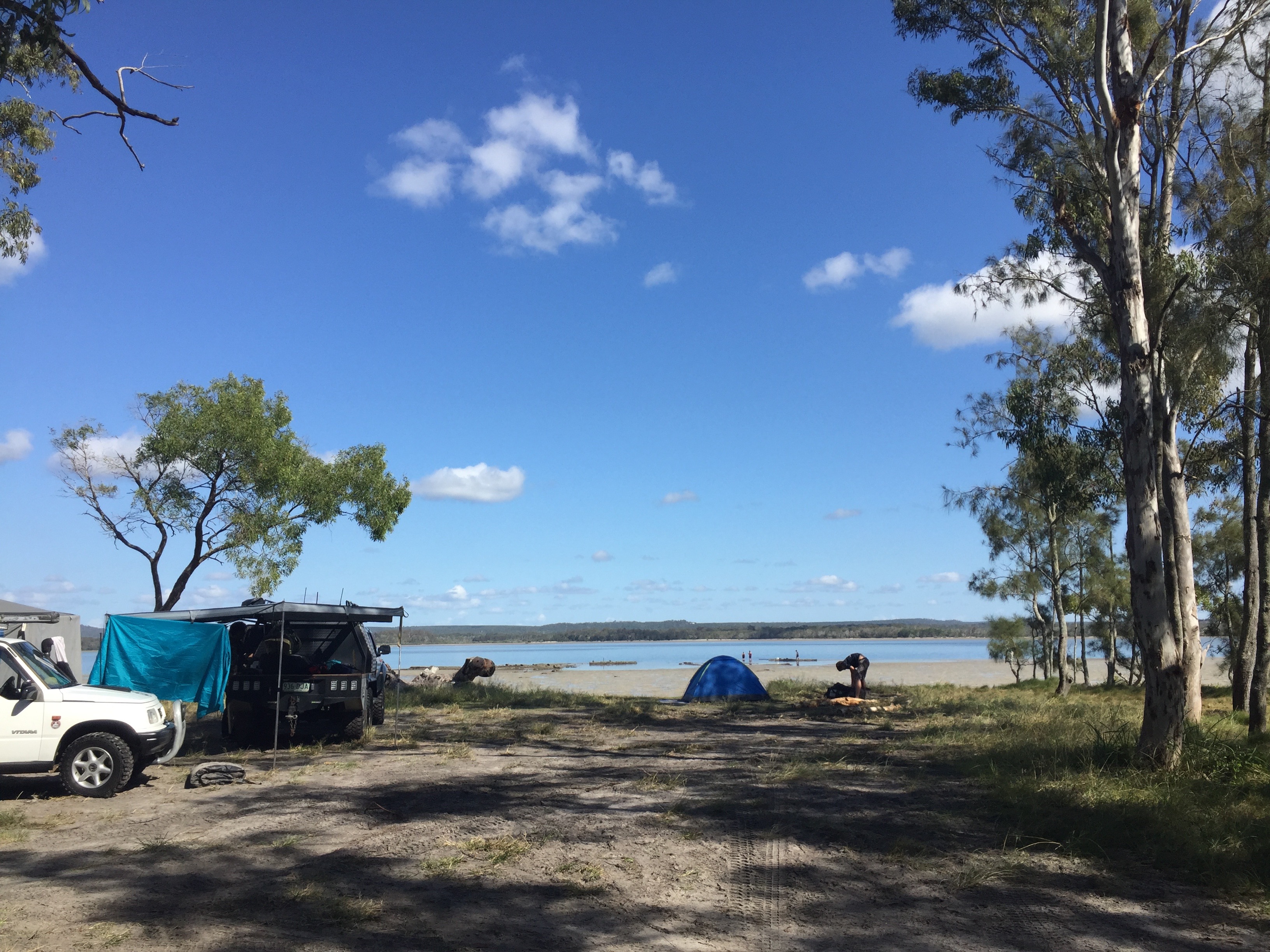 Poverty Point camping near Tin Can Bay